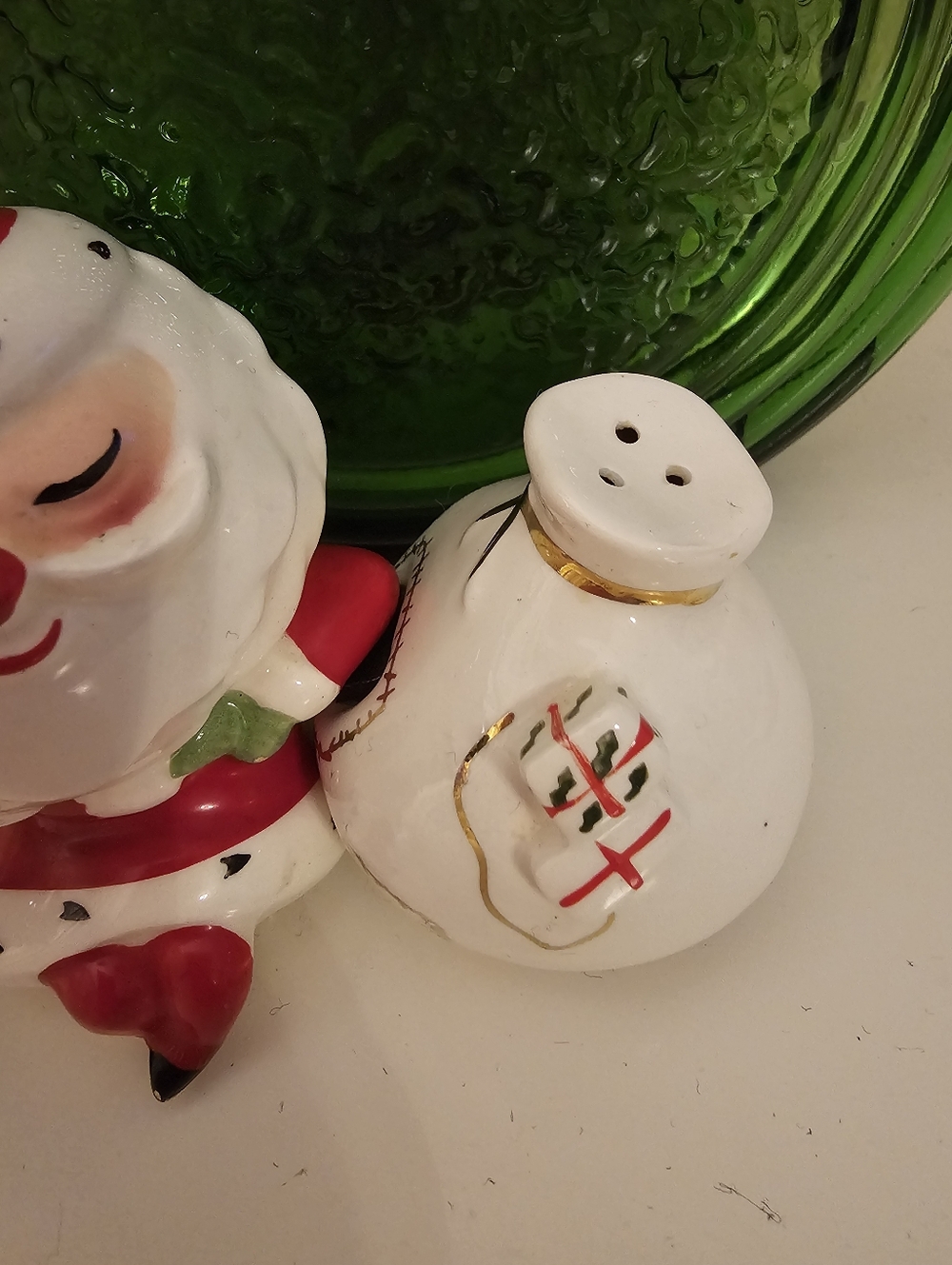 Vintage Holt Howard Christmas Santa & Bag Salt & Pepper Shaker Set 1959 - Picture 4 of 16